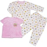 アンパンマン ニットキルト ベスト付き 長袖パジャマ Anpanman 【YP】 j-fa2904 90cm ピンク