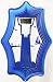 Stainless Steel Solar Light Lighthouse - 16 Inch Wind Spinner, Blue
