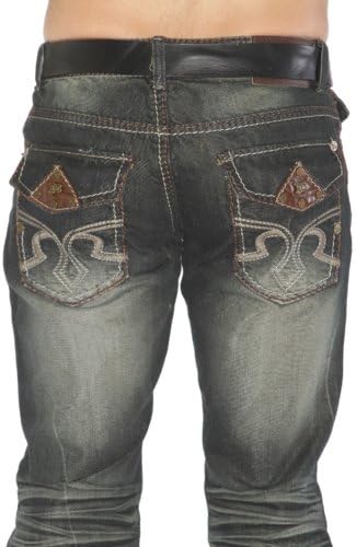 DCOY Jeans Dark Wash Five Pocket Rocker Jeans Jeans Size: Waist 34/Length 30