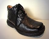 Lederstiefel Herren schwarz mit Maserung - Black Cruise - Italy Style