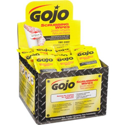 GOJO Scrubbing Wipes 80 Individually Wrapped Packs jptool005