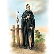 Carded 8"x10" Prints for Framing - Saint Peregrine - Linen Paper - 7 and 4 Color Process Printing