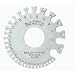 Starrett 188 English Standard Wire Gage, Hardened, Satin Finish, Numbers 1-36, 0.3-0.004" Diameter Range