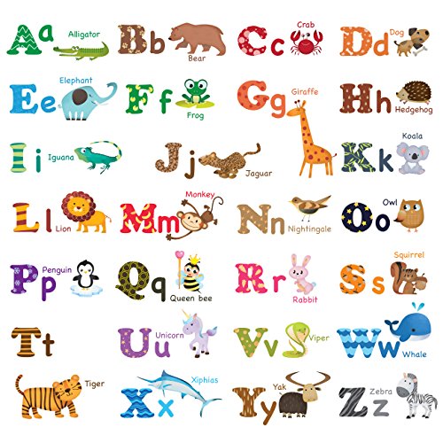 Decowall, dw-1308, alphabet & animals peel & st…