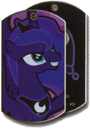 2013 MY LITTLE PONY DOG TAGS - #25 - PRINCESS LUNA