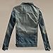 Stunner Men's Casual Slim Turn Down Collar Ripped Denim Jacket