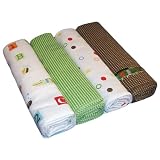 ABC123 Flannel Receiving Blankets - Set of 4 by Just Born