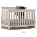 Stork Craft Carrara 4-in-1 Fixed Side Convertible Crib, White