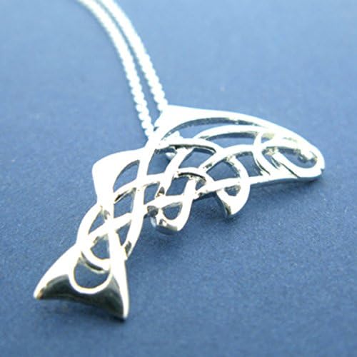 Sterling Silver Salmon Of Knowledge Pendant on 18" Chain