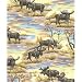 Morning Sky Moose Fleece Throw Blanket