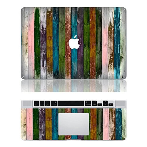 iCasso Vintage Retro Woodgrain Protective Full-cover Vinyl Art Skin Decal Sticker Cover for Apple Macbook Pro 13 Inch/13.3-Inch