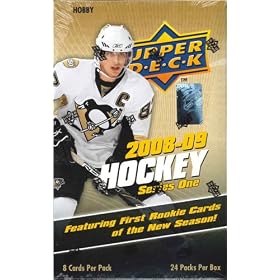2008 09 Upper Deck Series 1 Hockey HOBBY Box - 24p8c by