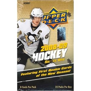 2008 09 Upper Deck Series 1 Hockey HOBBY Box - 24p8c by 
