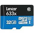 Lexar High-Performance MicroSDHC 633x 32GB UHS-I/U3 (Up to 95MB/s Read) w/USB 3.0 Reader Flash Memory Card LSDMI32GBBNL633R