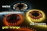 #1: SET: LED STRIP Leiste Band Warmweiss – INKL. NETZTEIL / 300 LEDs / 5 METER – MFYLED-5WW