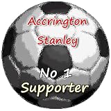 Accrington Stanley No 1 Supporter-7.5 x 5cm Acrylic Keyring