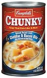 Campbell's Chunky Baked Potato with Cheddar & Bacon Bits Soup 18.8 oz (Pack of 12)