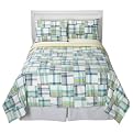 Chelsea Seersucker Patchwork Comforter Set - Smoke