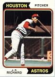 1974 Topps #522 J.R. Richard Houston Astros Baseball Card In A Protective Screwdown Case