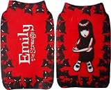 Emily the Strange Mobile Phone / MP3 Sock - Red with Black Cat Border