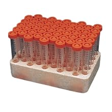 Corning 431131 Orange Polypropylene Cryogenic Vial Rack, 50 Vials (Case of 2)