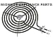 GE Stove Burner Surface Element WB30X348