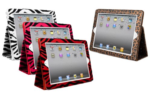 Produkt-Bild: New iPad 2 and 3 Case Zebra, Tasche mit Aufsteller f&uuml;r Apple iPad 2 unterst&uuml;tzt Sleep mode, Smart Cover Funktion