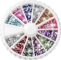 Nail Art Kit / Set d'accessoires pour manucure / pedicure pour déco d'ongles par Cheeky: 2400 nailart strass de différentes couleurs.