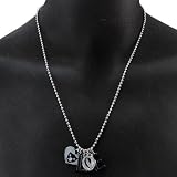 NFL Touch by Alyssa Milano Oakland Raiders Love Necklace with Heart Team Logo
