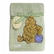 Crown Crafts Classic Pooh Coral Fleece Blanket - Sage