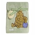 Crown Crafts Classic Pooh Coral Fleece Blanket - Sage