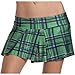 School Girl Plum Plaid Mini Skirt