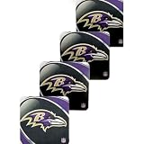Baltimore Ravens 4Pc Vortex Coaster Set