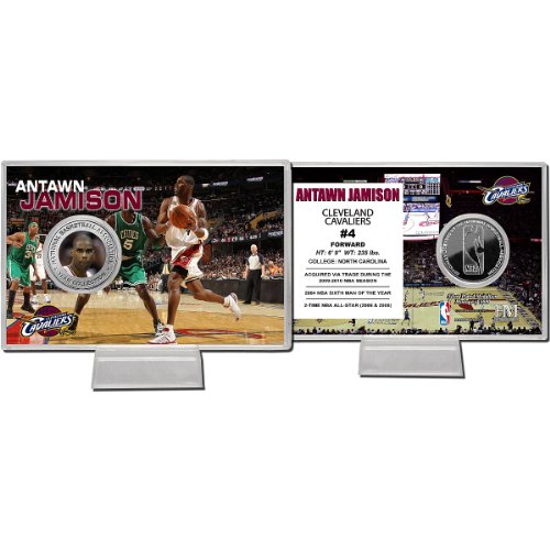 Highland Mint Cleveland Cavaliers Antawn Jamison Silver Coin Card