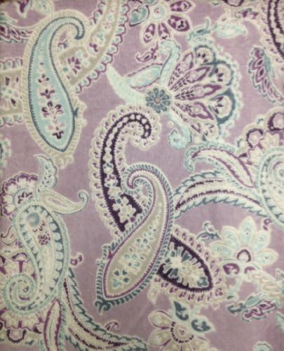 Jakson 3 Piece Bath Towel, Hand And Wash Cloth - Paisley Floral on Lavender