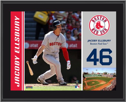 Jacoby Ellsbury Plaque | Details: Boston Red Sox, Sublimated, 10x13, MLB Plaque