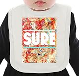 Sure! Why not? ネクタイを有する有機ビブ Medium