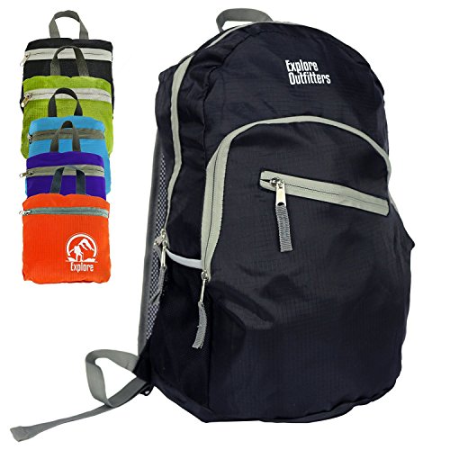 black monogram backpack