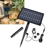 Solar Power Fountain Pond Brushless Water Pump w/ 1600mA Storage Battery