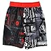 Disney Star Wars Boys Swim Trunks Swimwear (4, Darth Vader Black)