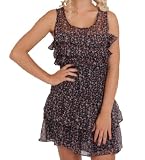 Romeo & Juliet Couture Ruffled Floral Dress in Navy