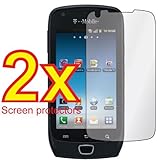 2x Samsung Exhibit 4g T759 Premium Clear LCD Screen Protector Cover Guard S ....