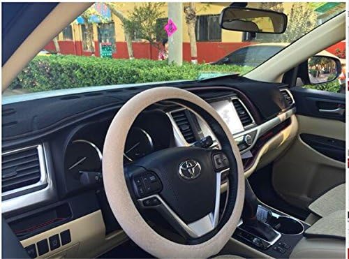Xiaoyaohu Automotive Interior Accessories Car Dash Covers Dashmat Dashboard cover (For Toyota Highlander 2014-2017, Black)