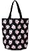 Retro Pink Winking Pussy Cat Canvas Tote Bag