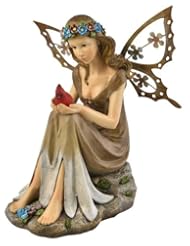 Home Improvement: Moonrays 91351 Solar Powered Garden Fairy with Glowing Cardinal - Moonrays