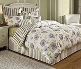 Beacon Looms Purple Poppy 4-Piece Reversible 110-Inch by 96-Inch Comforter  ....