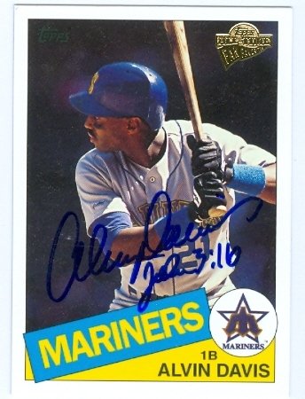 Alvin Davis Autographed/Hand Signed Baseball Card (Seattle Mariners) 2003 Topps Fan Favorites