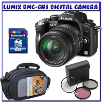 <strong><a href='http://www.it-firstcare.com/view_company.php?from=Panasonic&pageid=1'>Panasonic</a></strong> Lumix DMC-GH1 12.1 MP 1080p HD Video Digital Camera w/ 14-140mm f/4-5.8 Lens + Unpack & Shoot Pack K#1