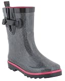 Capelli New York Shiny Printed Denim Girls Sporty Rain Boot
