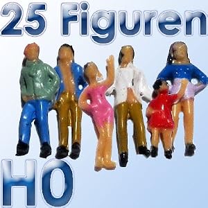 25 Stück Figuren für Ihre Modellbahn Spur H0 (Import)